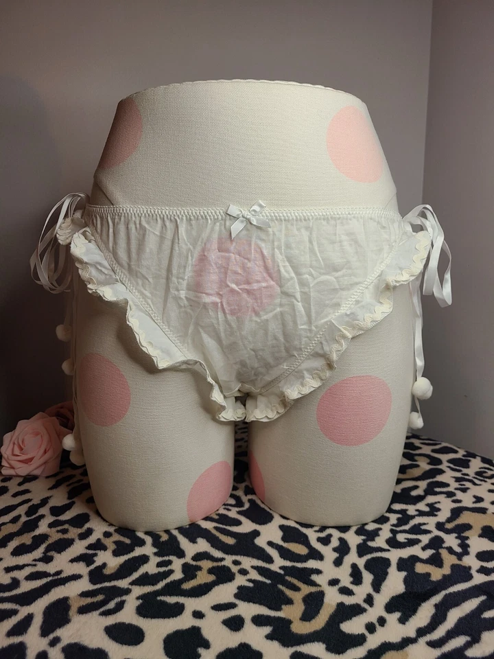 NWT Rare ☆ Victoria's Secret Y2K Cotton Side Tie Panty Size M - Image 2 of 4