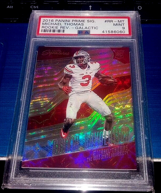 Michael Thomas Panini Prime Signatures Rookie Revolution #RRMT Galactic