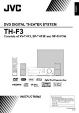 JVC TH-F3 XV-THF3 Home Theater System Owners Instruction Manual Reprint