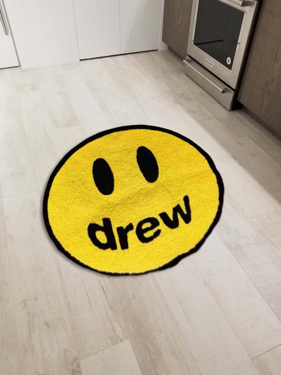 Drew House Mascot Smiley Floor Mat Modern Area Rugs Living Room