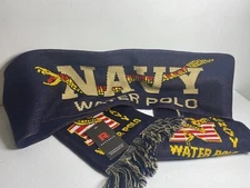 NWT RuffNeck Sports NAVY Water Polo Custom Knit Scarf Military BRAND NEW