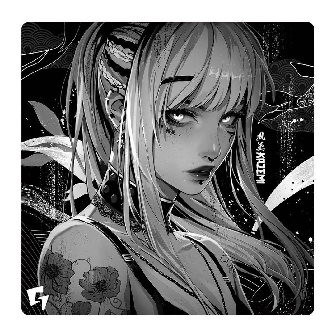 GLSSWRKS Kazemi Premium Mousepad Dark Gaming Mousepad From Japan