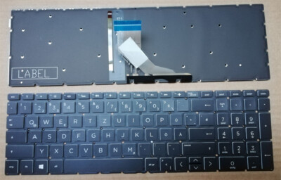 Tastatur HP 250 G7 G8, 255 G7 G8,  256 G7 G8, 258 G7 G8 backlit Keyboard Deutsch