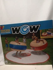 WOW Sports 10ft Sumo Wrestling Spray Pad w 2 Sumo Belly-Bumpers & Hose Connect