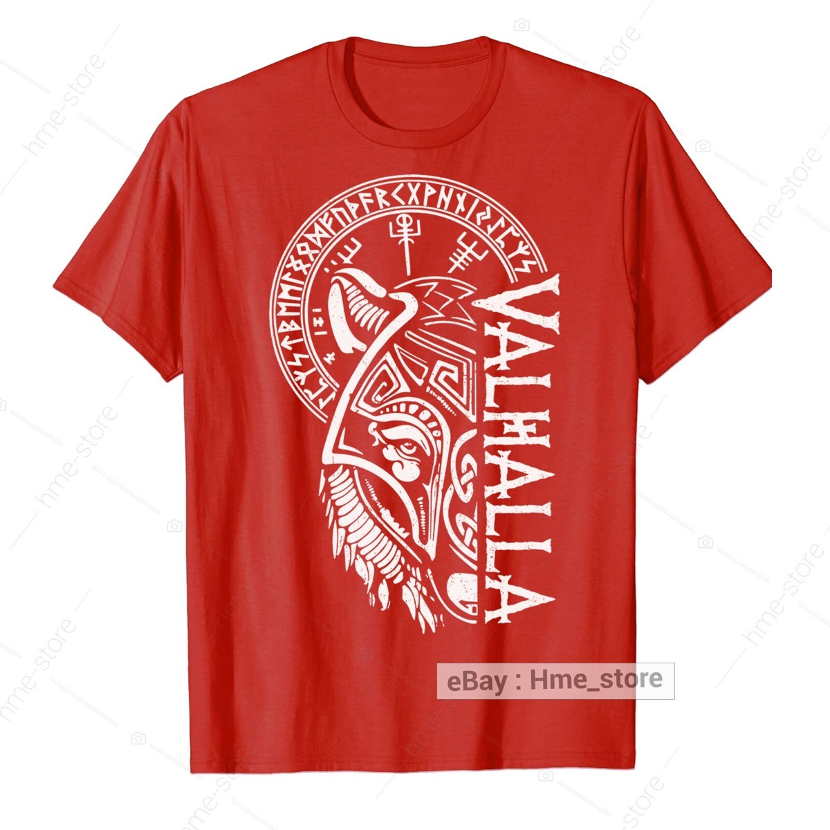Valhalla Wolf Of Odin Runes Viking T-Shirt Celtic Norse