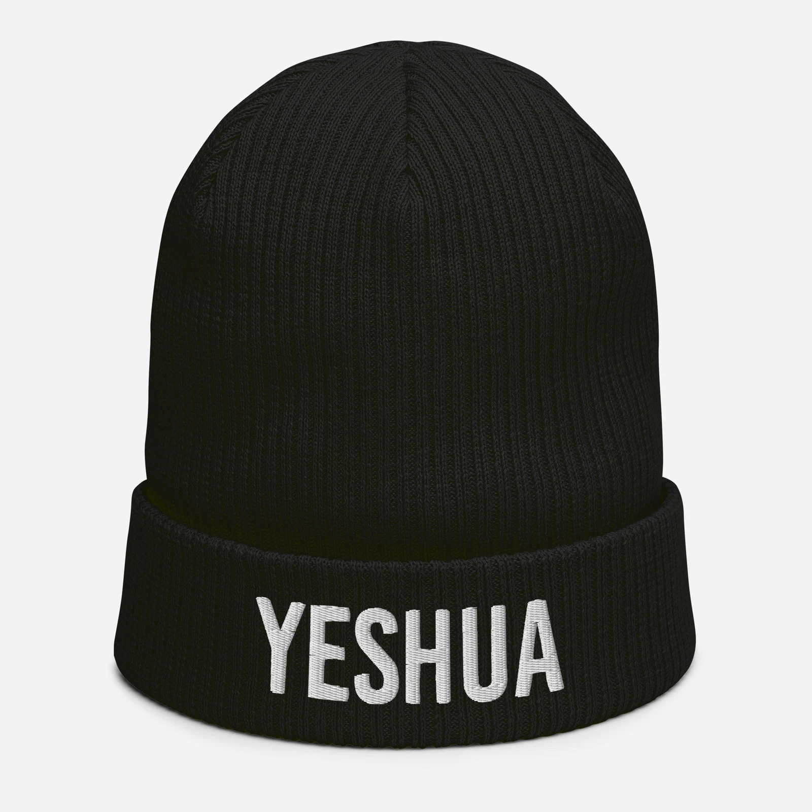 YESHUA Organic Ribbed Beanie