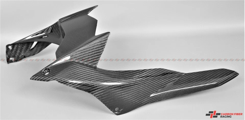 2015-2021 Kawasaki Ninja H2, H2 SX Rear Hugger w/Chain Guard - 100% Carbon Fiber - Image 2 of 3