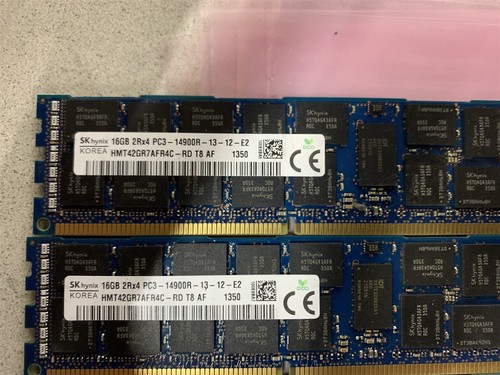 HYNIX 96GB(6X16GB) PC3-14900R SERVER MEMORY HMT42GR7AFR4C-RD - Picture 2 of 2