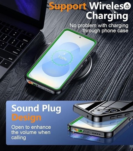 Samsung Galaxy S25 Ultra Case Waterproof Built-in Lens & Screen Protector-TEMDAN - Picture 6 of 7