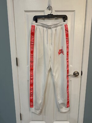 white jordan track pants