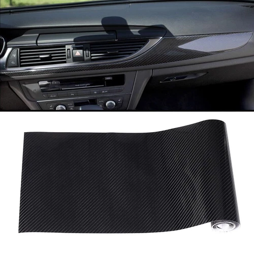 Matt/ Gloss/ Carbon Fibre Black Car Vinyl Wrap Sheet Film Sticker Bubble Free