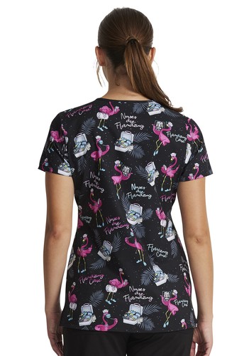 Flamazing Care Dickies Scrubs EDS V-Ausschnitt Top DK717 FLZC - Bild 3 von 5