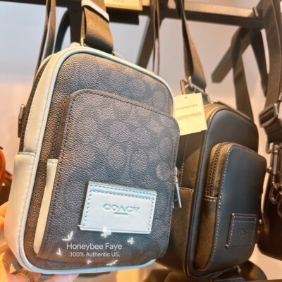 NWT Coach Track Pack 14/ Racer Sling Pack In Signature Canvas