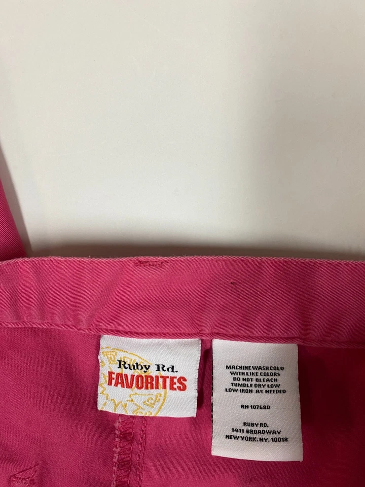 Ruby Rd Womens Pants 36x24 pink straight chino - Image 3 of 4