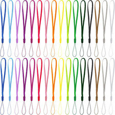 32 Pcs 7 Inch Colorful Hand Wrist Strap Lanyard for USB Keys Flash Drive