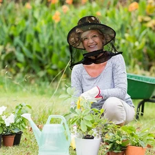 Outdoor Mosquito Head Face Net Hat Sun Bee Insect Bug Protection Hidden Mesh Cap