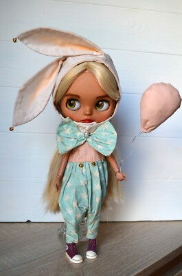 Clothes Blythe doll handmade jumpsuit outfit, blythe hat  Azone clothes/obitsu