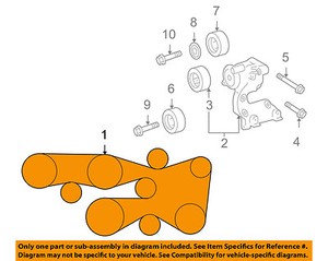 Toyota Oem 10 15 4runner Serpentine Drive Fan Belt 90916a2015 Ebay