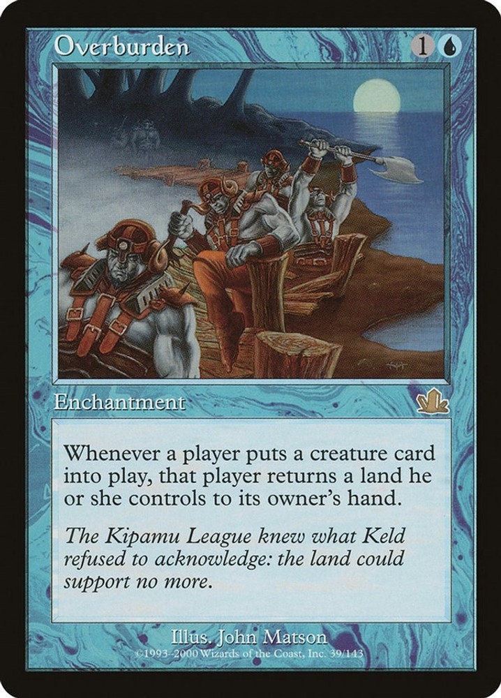 Overburden #39 (HP) Prophecy MTG