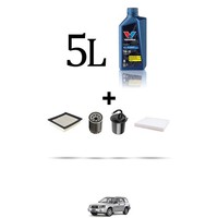 Hoffcar Set Service 4 Filter Und 5L ÖL FüR Subaru FöRster (Sg) 2.0 116KW Von