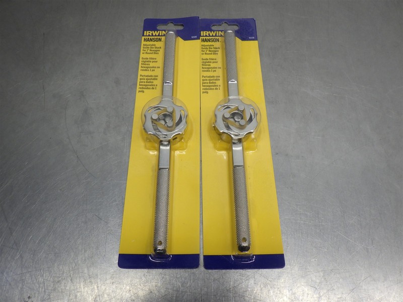 2 NEW! Irwin Hanson 1" Hexagon Guide Die Stock 12026