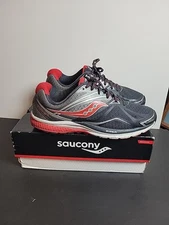 Saucony Ride 9 Running Shoes Mens US 11.5 Athletic Sneakers Black Gray S20318-1