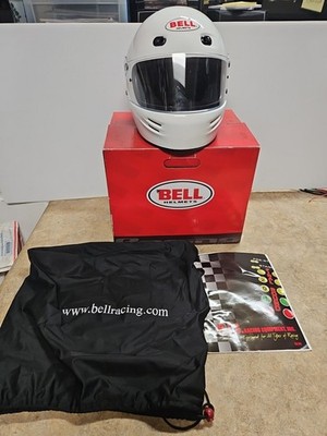 Bell Racer M4 Series White Helmet Sa 10 59 Medium 2022048 Nice