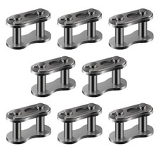 CQSPMOTO 8pcs 40 Chain Master Links Roller Steel Alloy Heavy Duty Master Con...