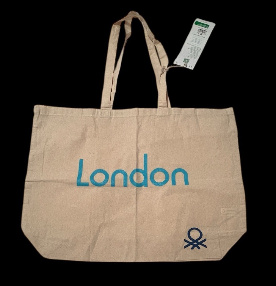 The United Colors Of Benetton London Beige Canvas Beach Cotton 