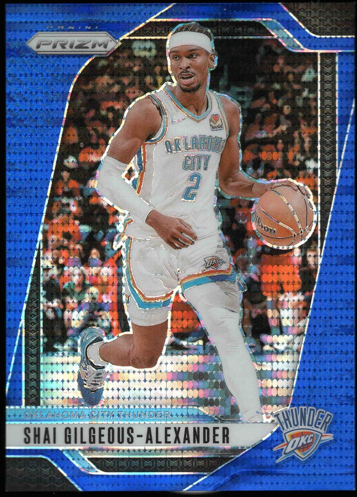 2024 Panini Prizm SHAI GILGEOUS-ALEXANDER #113 SGA OKC Thunder BLUE PULSAR 20/99