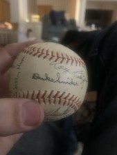 Los Angeles Dodgers Multi-Signed Autographed Baseball Sandy Koufax Duke Snider