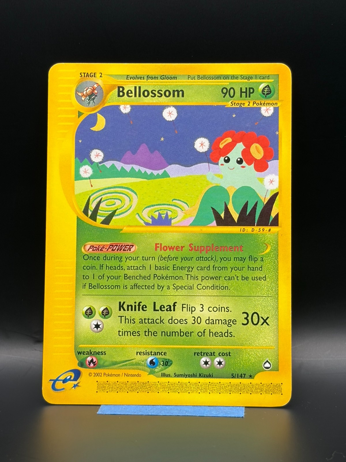 Bellossom 5/147 Aquapolis Non-Holo Rare LP Pokemon TCG