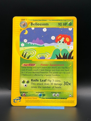 Bellossom 5/147 Aquapolis Non-Holo Rare LP Pokemon TCG
