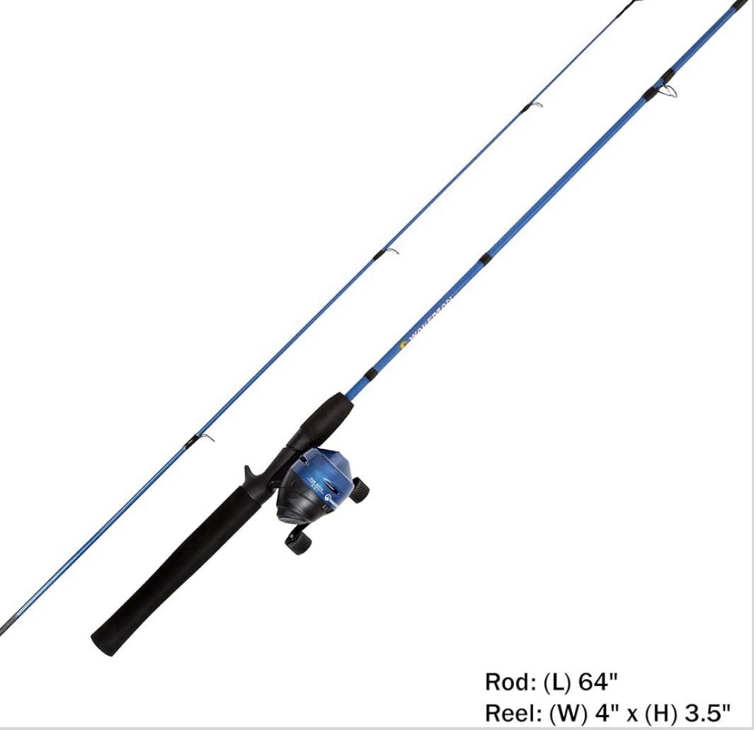 *NEW IN BOX* Wakeman Spincast Rod and Reel Combo 64&rdquo; - Blue Metallic 80-FSH2000