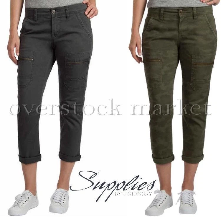 NEW! WOMEN'S SUPPLIES BY UNIONBAY CROPPED CARGO PANT! SLIMMER FIT! VARIETY
Opens in a new window or