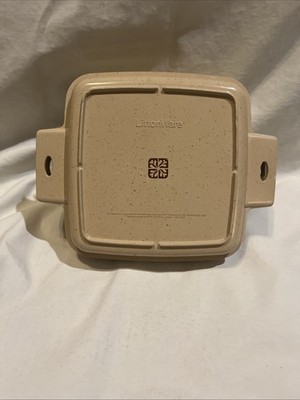 VTG LittonWare Microwave Cookware Square 1.5 Quart Casserole Dish 39271 39272