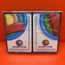 1989 Set of Two (2) Wisconsin Lottery Playing Cards- New, Factory-Sealed w/ Case
