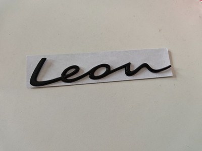  Schwarz LEON L E ON 3D Glanz hinten Emblem Buchstaben passt für Seat Leon Cupra 