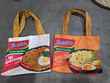 Indomie Noodle Pack Size Tote Bags x 2 Brand New Free Postage In UK UK Seller