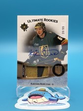 2022-23 UD Ultimate Kaedan Korczak Ultimate Rookies Patch Auto 39/99 #175 Vegas