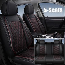 Fit For Toyota Venza Car 5 Seat Covers Faux Leather Front Rear Cushion Mat Fit For Toyota Venza Car 5 Seat Covers Faux Leather Front Rear Cushion Mat