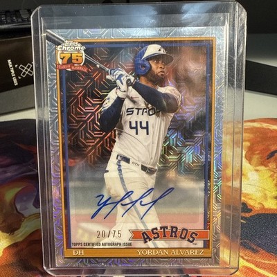 2026 Topps Series 1 Yordan Alvarez Silver Pack Mojo Auto /75 Houston Astros
