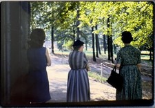 1965 Birmingham Zoo Women Walking Path Alabama Vintage 35mm Slide People USA