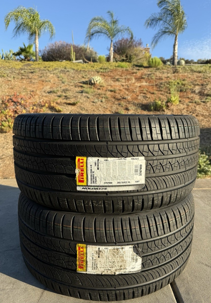 2 BRAND NEW 285/35R22 Pirelli Scorpion Zero All Season T0 Tesla