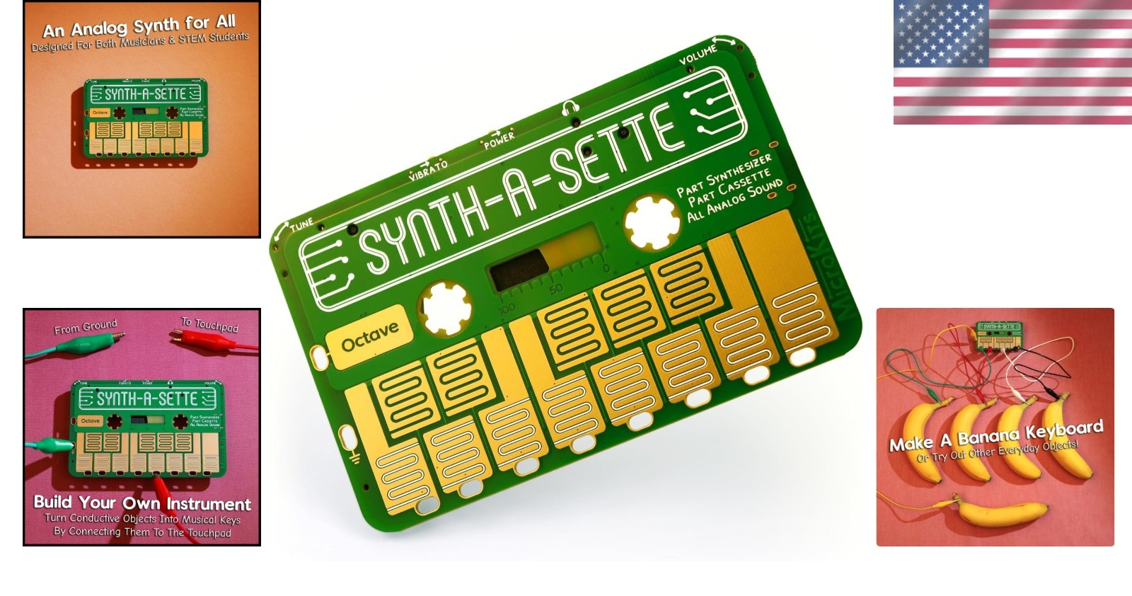Synth-a-Sette: Compact Cassette-Sized Pocket Synthesizer with