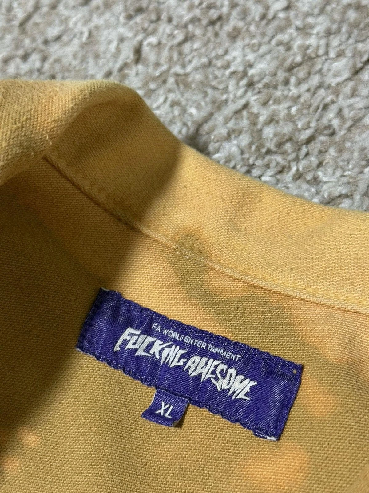 F*cking Awesome FA Bleached Trucker Jacket - product detail image 5
