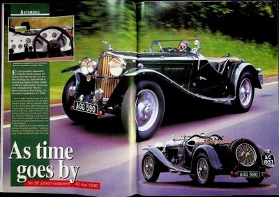 Oldtimer Markt 2165) AC Ace 16/80 in einer seltenen Vorstellung auf 4 Seiten