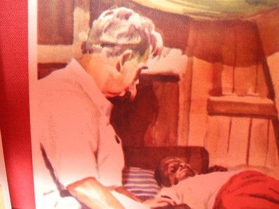 Dr. Albert Schweitzer im Hospital Lambarene Sanella Sammelbilder um 1930