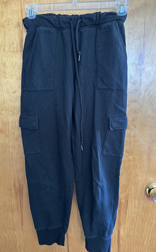 Victoria’s Secret PINK Women’s Black Joggers Small Sweatpants Drawstring Comfy