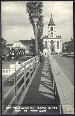 Photograph Beira Siros, view Sao Leopoldo, Igreja Matriz Vista Da Ponte Veln 